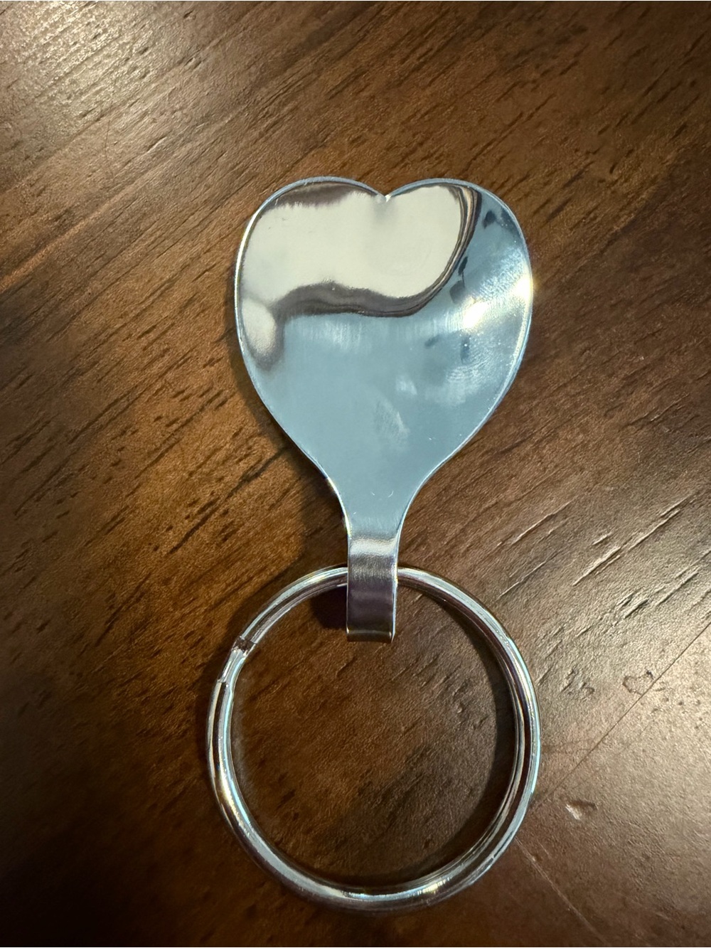 Stainless Heart Spoon Keychain